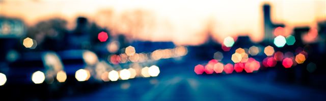 3840x1200 City Bokeh Lights - city iPhone Panoramic Wallpaper