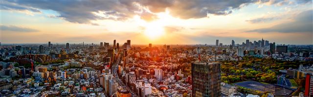 3840x1200 View From The Google Offices In Downtown Tokyo - city iPhone Panoramic Wallpaper