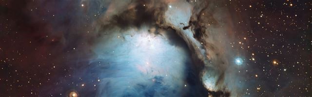 3840x1200 Blue Hole Nebula - nebula iPhone Panoramic Wallpaper