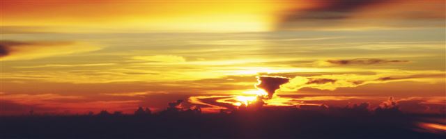 3840x1200 The Setting Sun - landscape iPhone Panoramic Wallpaper