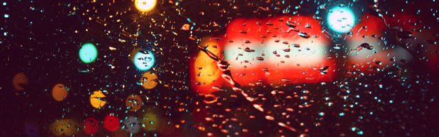 3840x1200 Rain Drops - water iPhone Panoramic Wallpaper