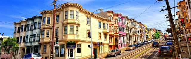 3840x1200 Street In San Francisco - sky iPhone Panoramic Wallpaper