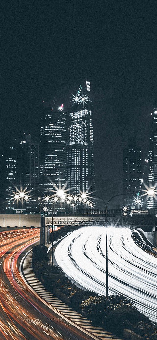 1125x2436 City Car Night View Dark Nature -  iPhone 11 Wallpaper