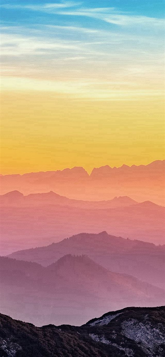 1125x2436 Rainbow Mountain Color Nature -  iPhone 11 Wallpaper