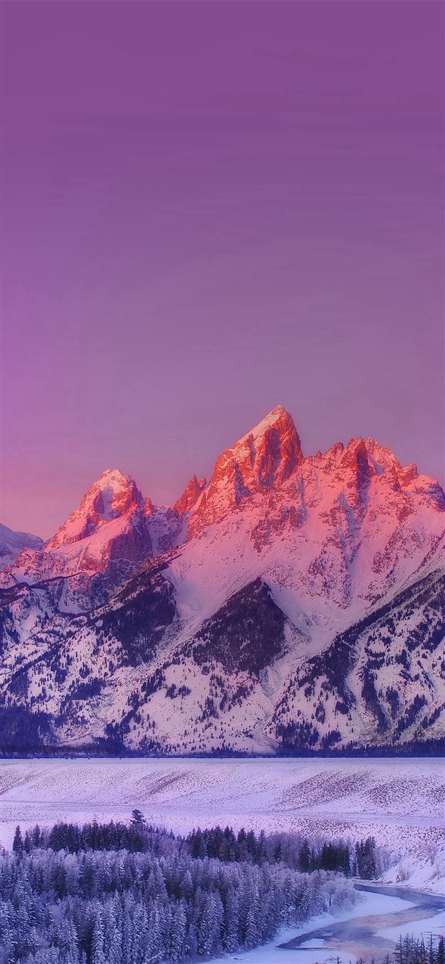1125x2436 Mountain Sunset Nature Awesome Sky -  iPhone 11 Wallpaper