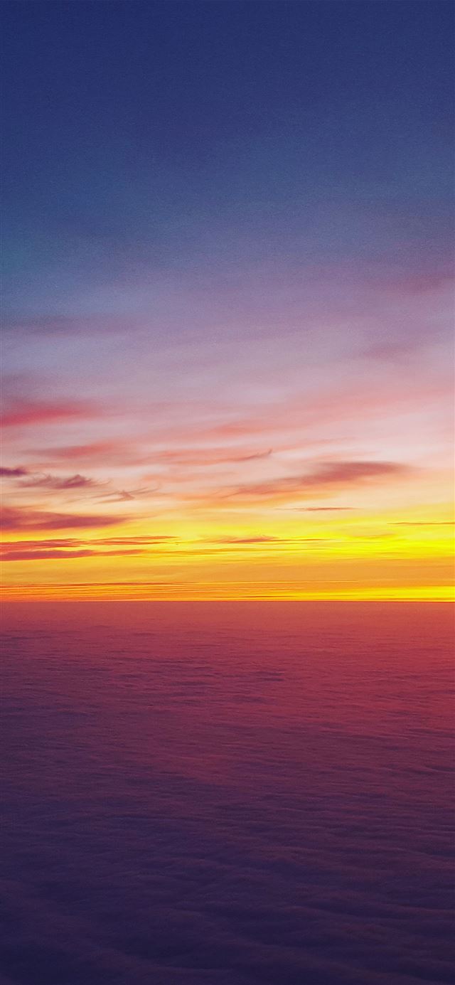 1125x2436 Sea Ocean Skyline Sunset Sky Nature -  iPhone 11 Wallpaper