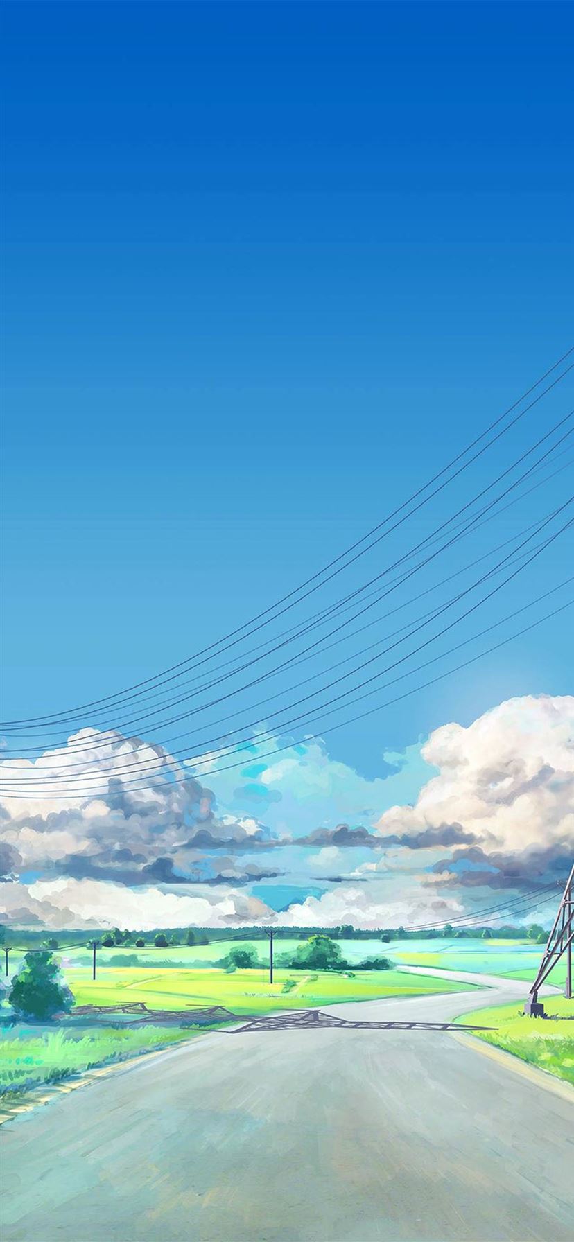 Anime Original Blue Cloud Pink HD wallpaper  Peakpx