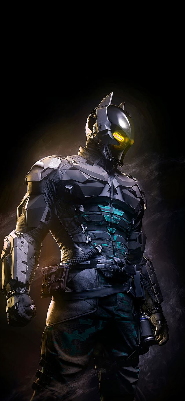1125x2436 Arkham Night Dark Hero Batman Digital Illust Art -  iPhone 11 Wallpaper