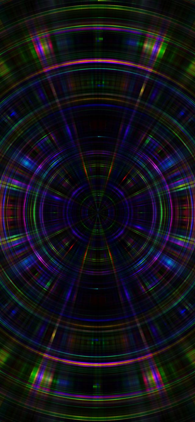 1125x2436 Color circle abstract dark -  iPhone 11 Wallpaper