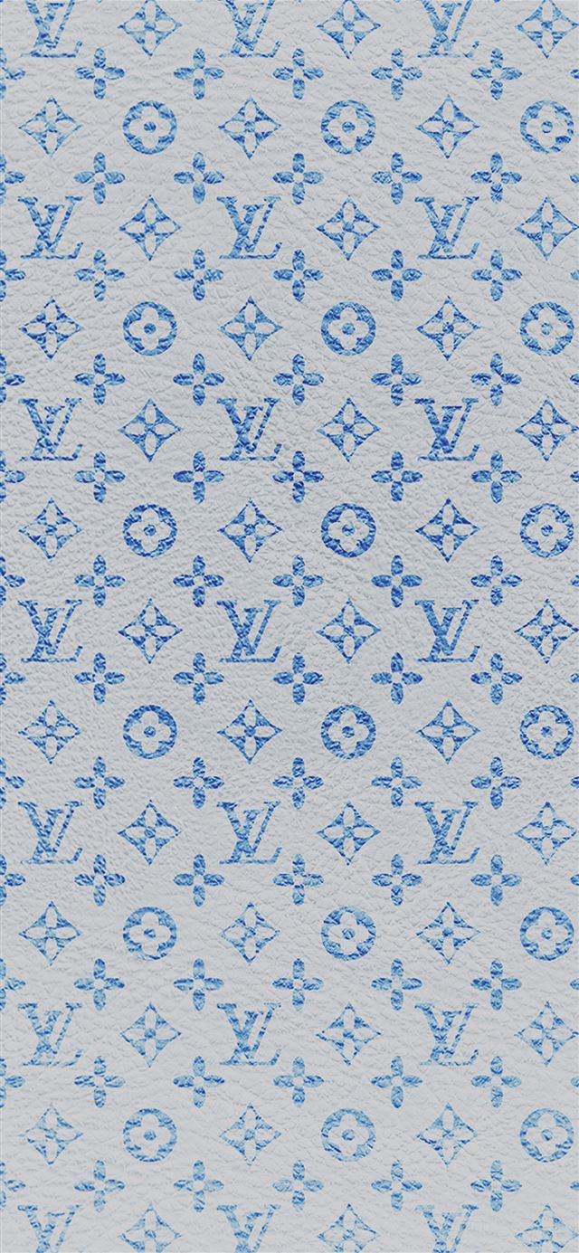1125x2436 Louis Vuitton blue pattern art -  iPhone 11 Wallpaper