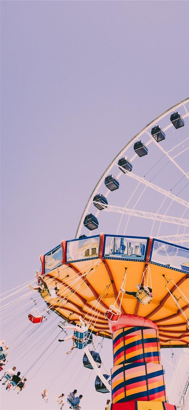 1125x2436 Navy Pier  Chicago  United States - retro iPhone 11 Wallpaper