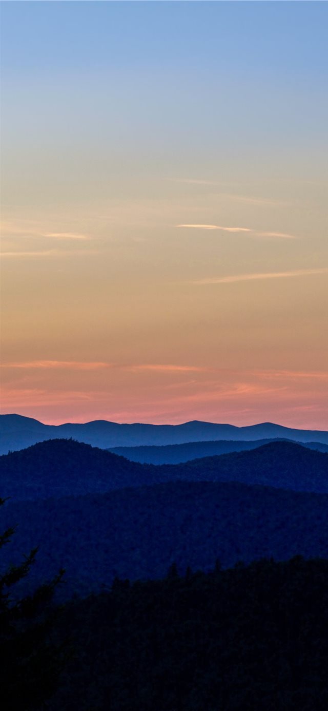 1125x2436 Vermont  United States - sunset iPhone 11 Wallpaper