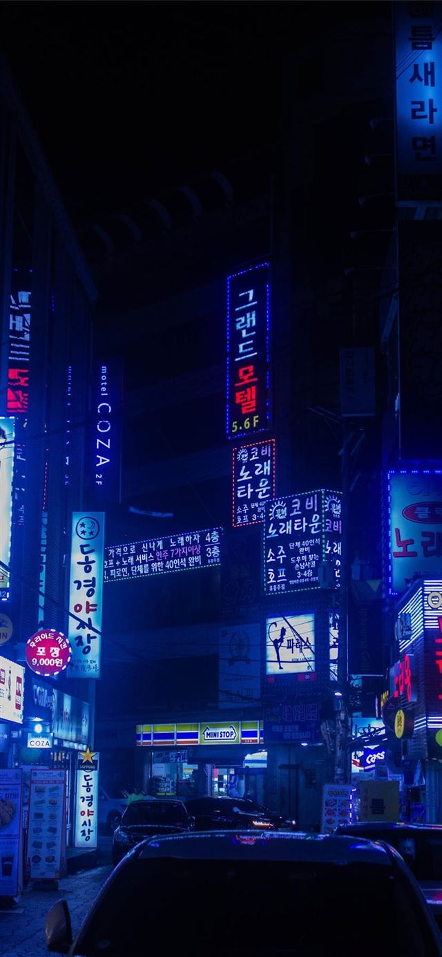 1125x2436 Neon Signs - urban iPhone 11 Wallpaper