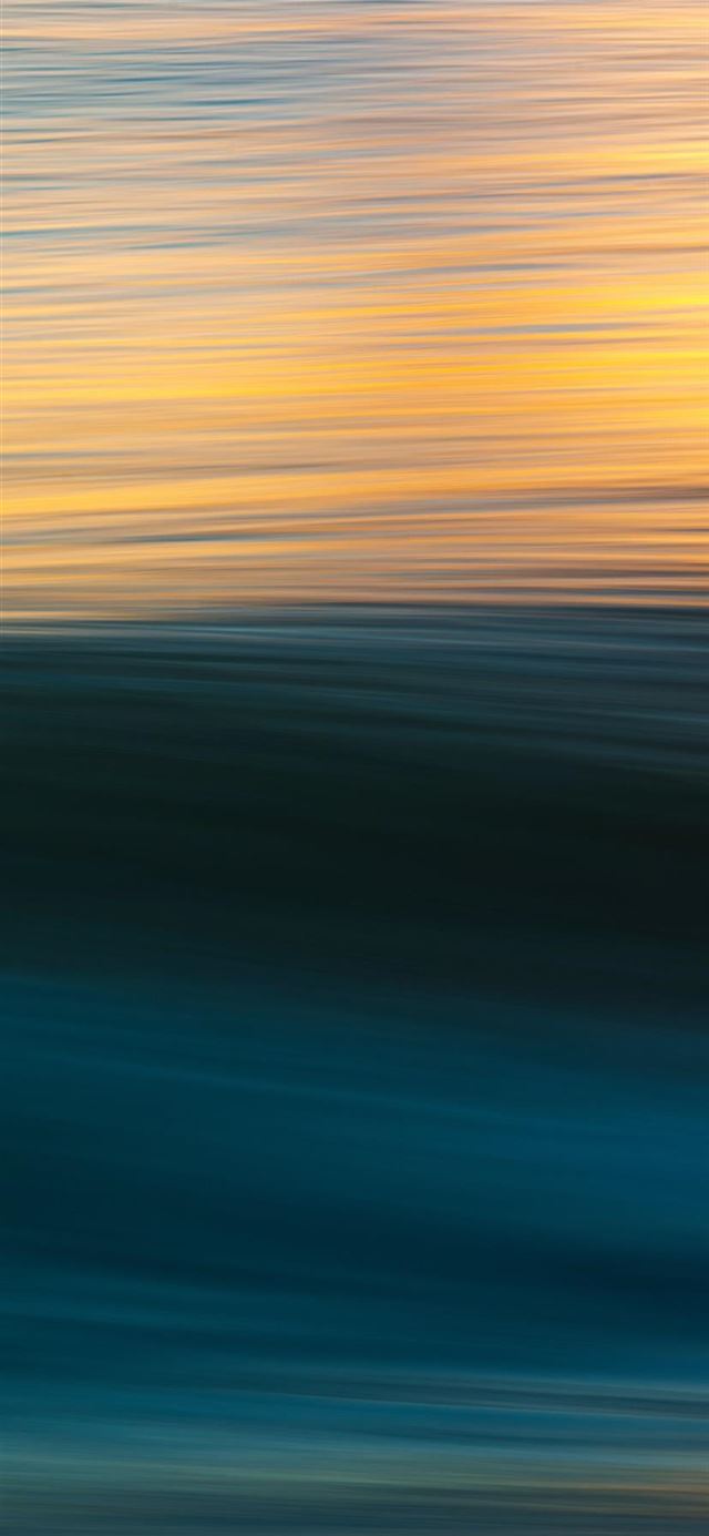 1125x2436 Gold & Blue - sunset iPhone 11 Wallpaper