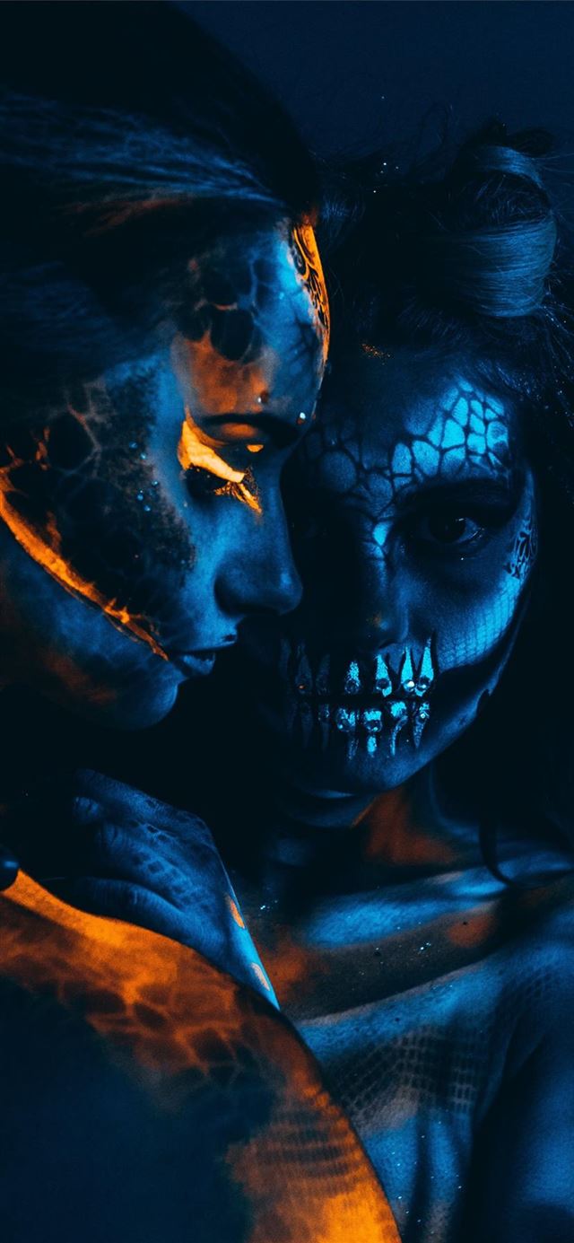 1125x2436 UV II - neon iPhone 11 Wallpaper