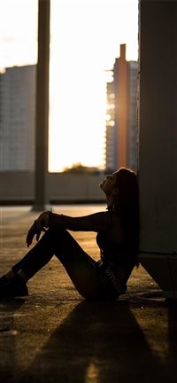 Sunset at barcelona wallpaper