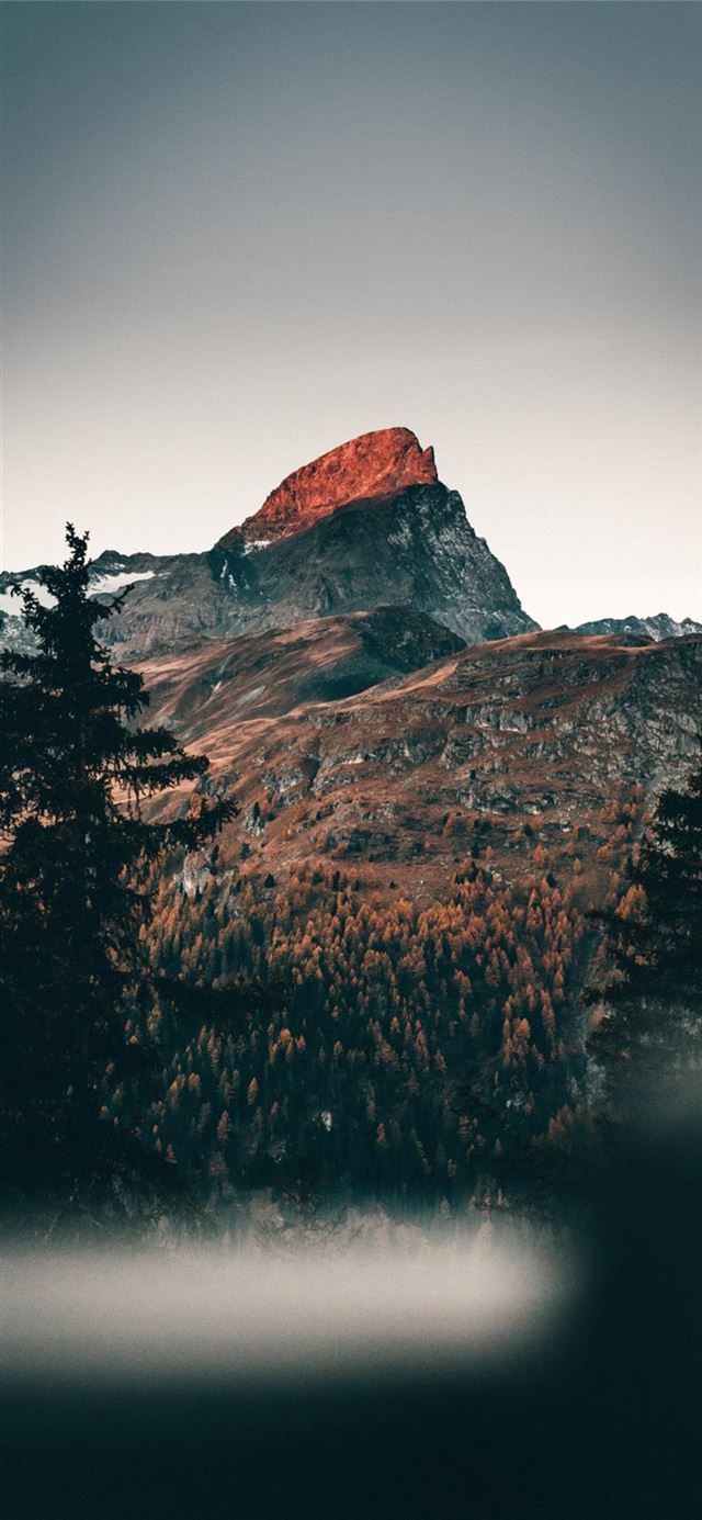 1125x2436 cold mornings in the mountains - mountain iPhone 11 Wallpaper