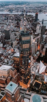 World Trade Centre from Above iPhone 11 wallpaper