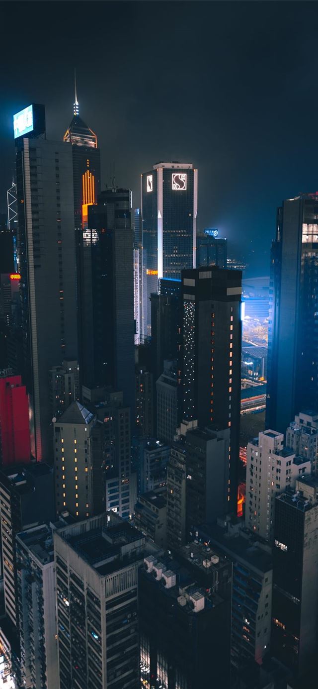 1125x2436 Concrete Jungle - hong kong iPhone 11 Wallpaper