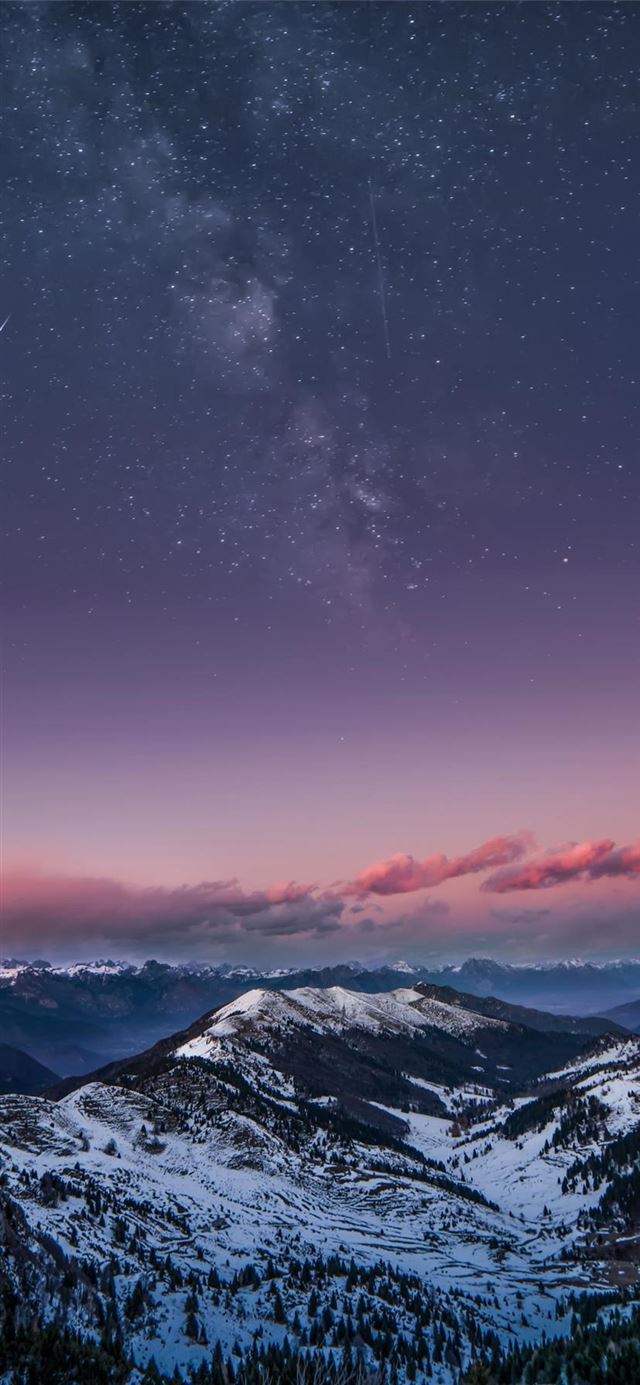 1125x2436 Mountain Milky Way -  iPhone 11 Wallpaper