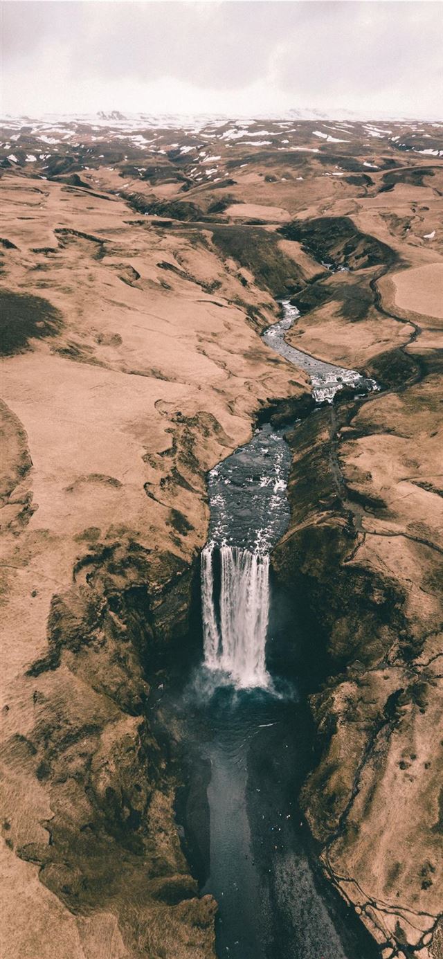 1125x2436 Northern views - drone iPhone 11 Wallpaper