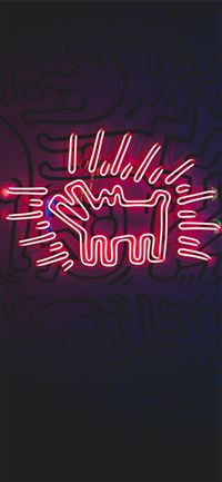 black and red Budweiser neon signage iPhone 11 wallpaper