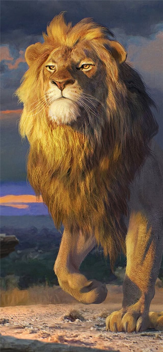 1125x2436 simba artwork - disney iPhone 11 Wallpaper