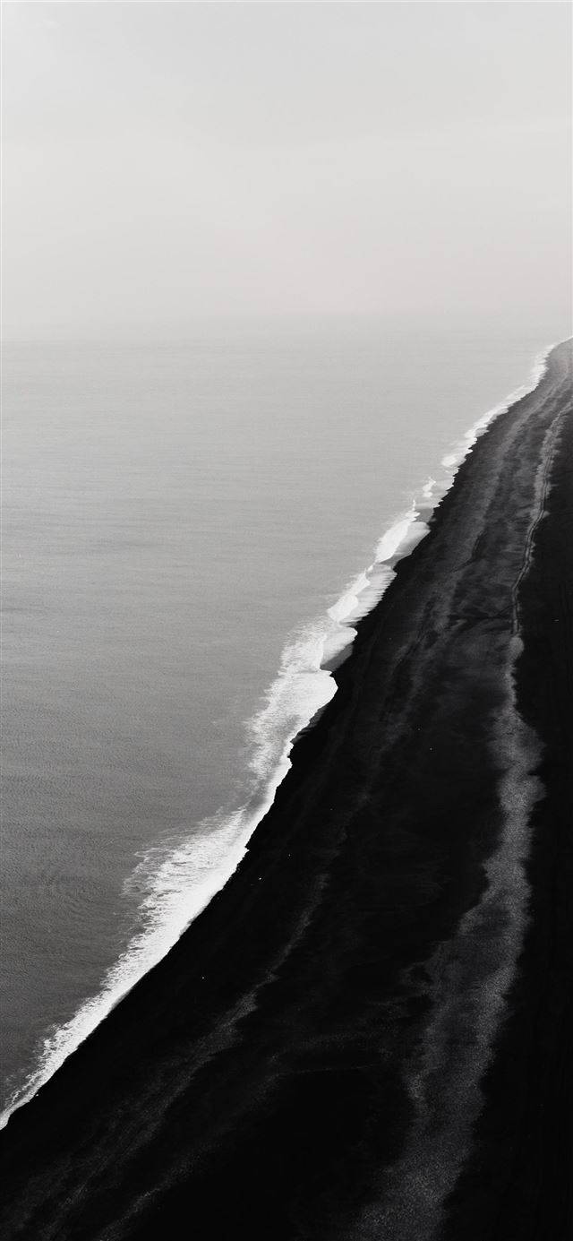 1125x2436 high angle photography of seashore - ocean iPhone 11 Wallpaper