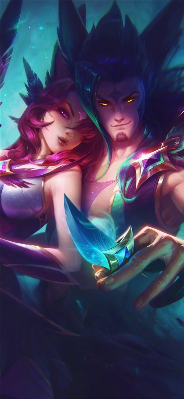 1125x2436 star guardian xayah and rakan league of legends -  iPhone 11 Wallpaper