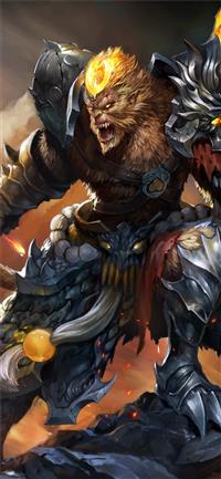 general wukong league of legends artwork wallpaper