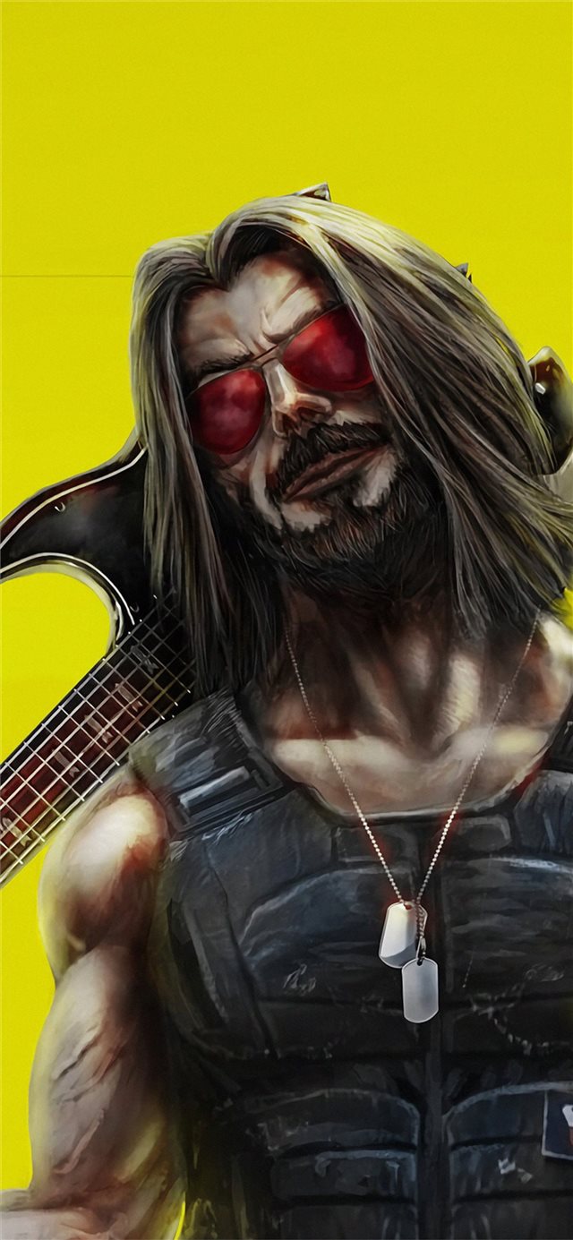 1125x2436 cyberpunk 2077 keanu reeves art - keanu reeves iPhone 11 Wallpaper