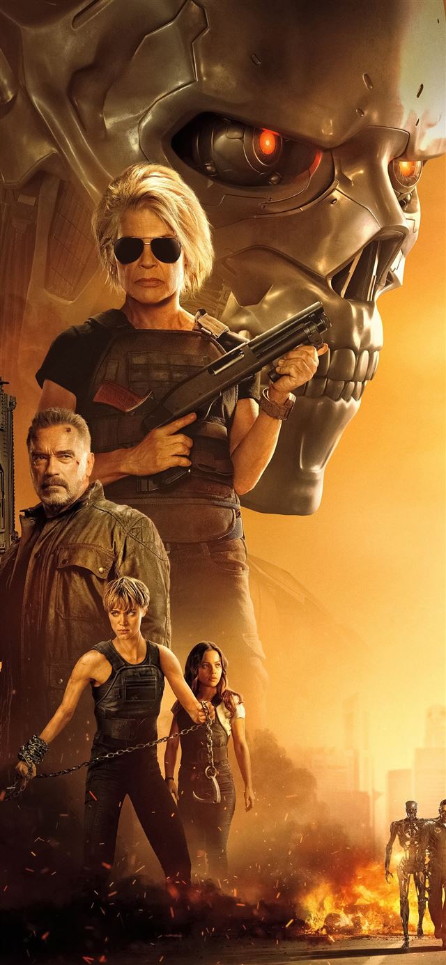 1125x2436 2019 terminator dark fate 4k - 2019 movies iPhone 11 Wallpaper