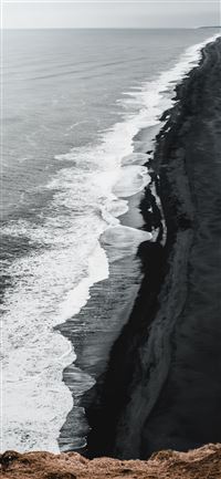 seashore at daytime iPhone 11 wallpaper