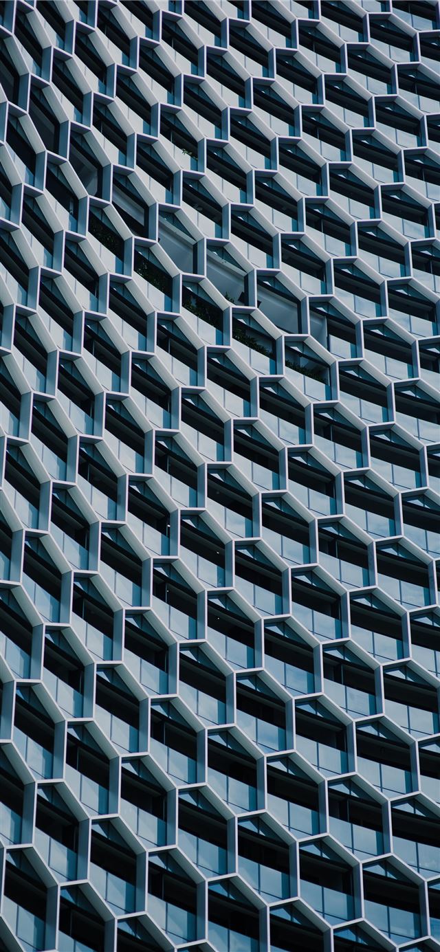 1125x2436 low angle photography of high rise building - pattern iPhone 11 Wallpaper