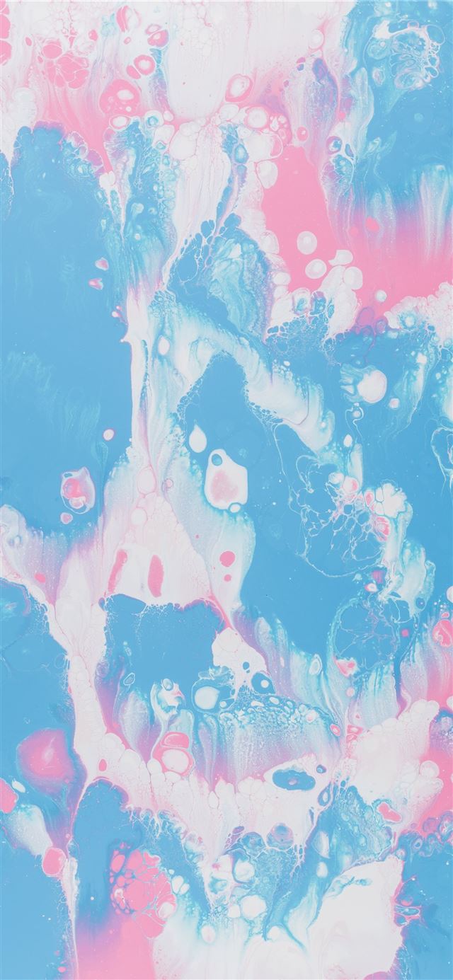 1125x2436 pink and blue abstract painting - pattern iPhone 11 Wallpaper