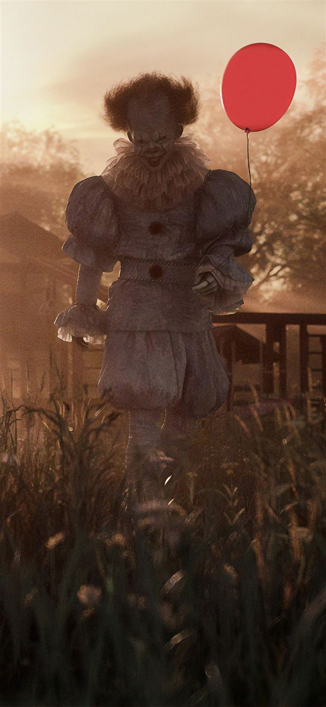 1125x2436 pennywise with ballons - it chapter two iPhone 11 Wallpaper