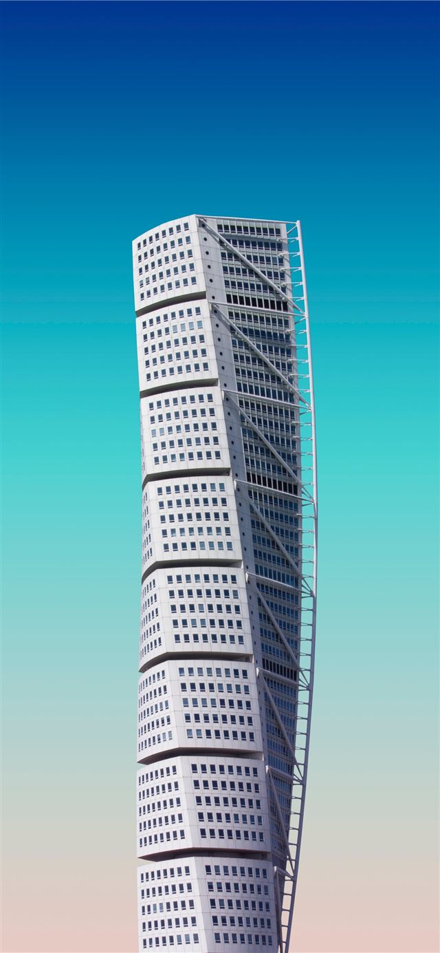 1125x2436 white high rise building - city iPhone 11 Wallpaper