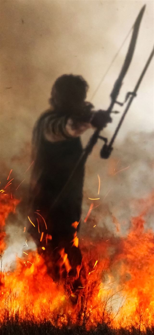 1125x2436 rambo v the last blood movie 2019 - 4k iPhone 11 Wallpaper
