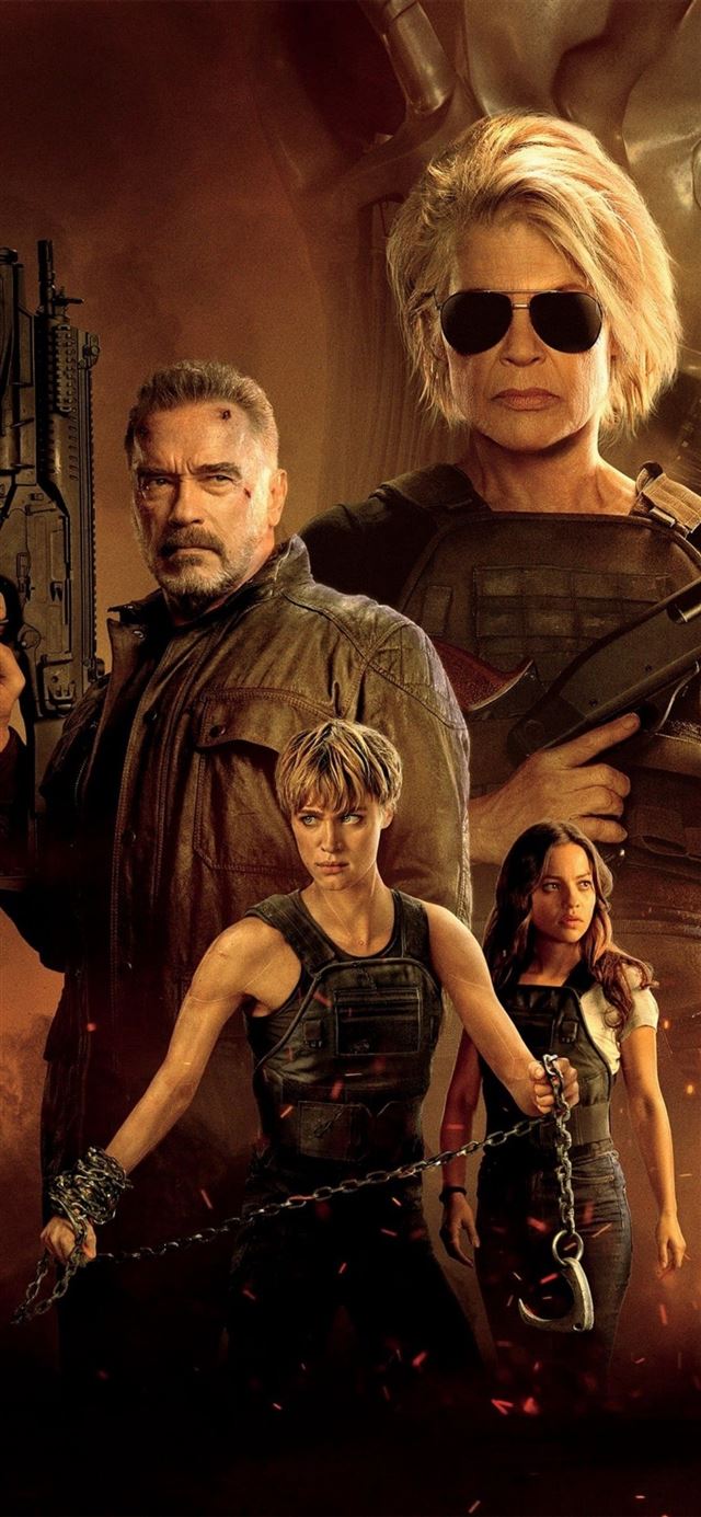 1125x2436 4k 2019 terminator dark fate movie - terminator 6 iPhone 11 Wallpaper
