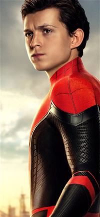 tom holland as peter parker spider man far from ho... iPhone 11 wallpaper