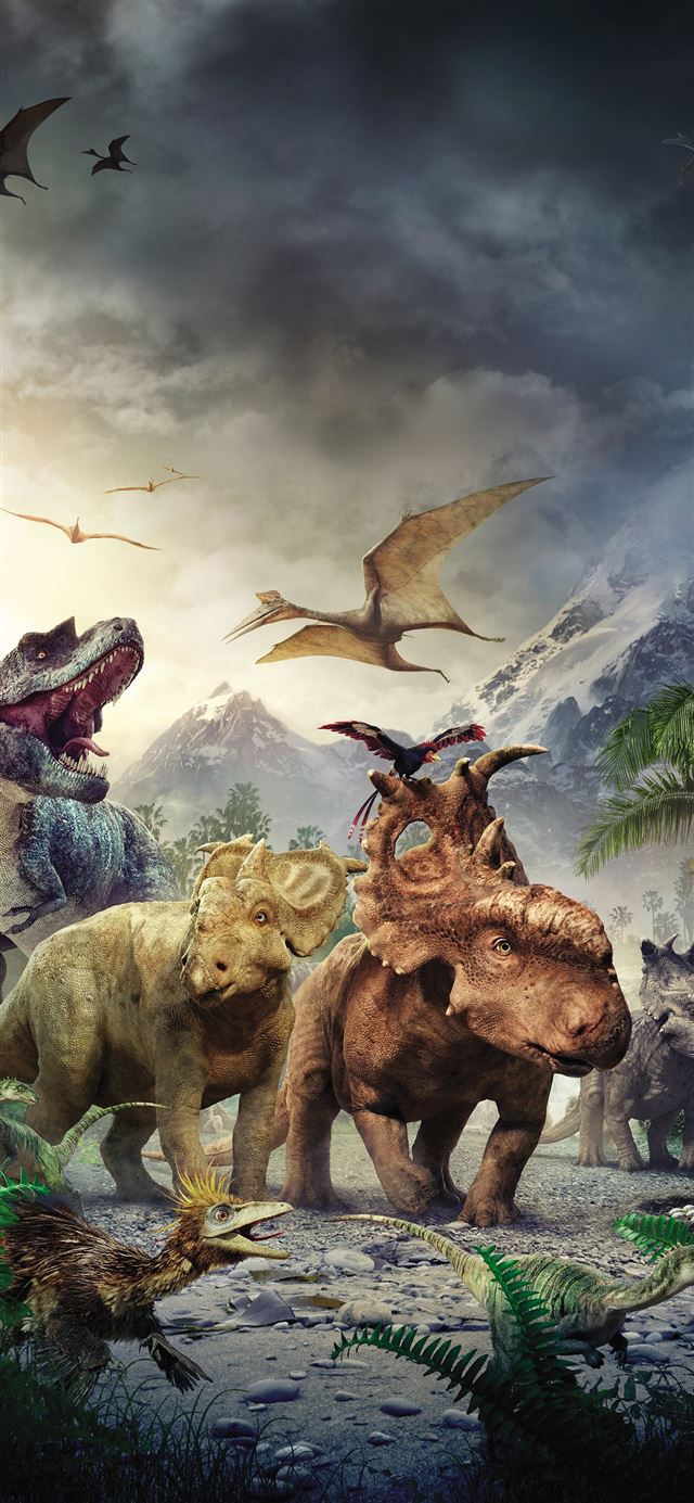 1125x2436 walking with the dinosaurs - 5k iPhone 11 Wallpaper