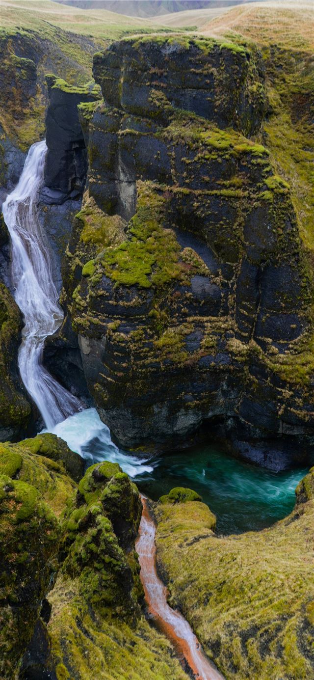 1125x2436 waterfalls in aerial view photography - water iPhone 11 Wallpaper