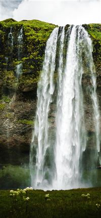 waterfalls during day iPhone 11 wallpaper