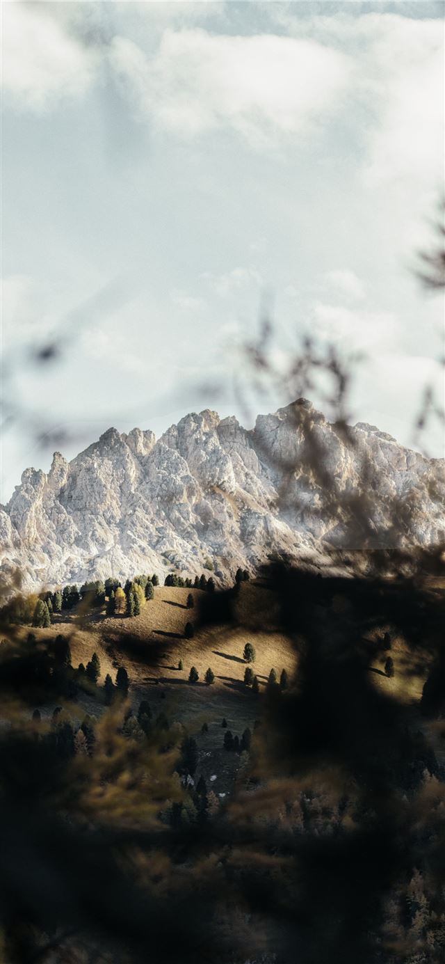 1125x2436 The view trough  - dolomites iPhone 11 Wallpaper
