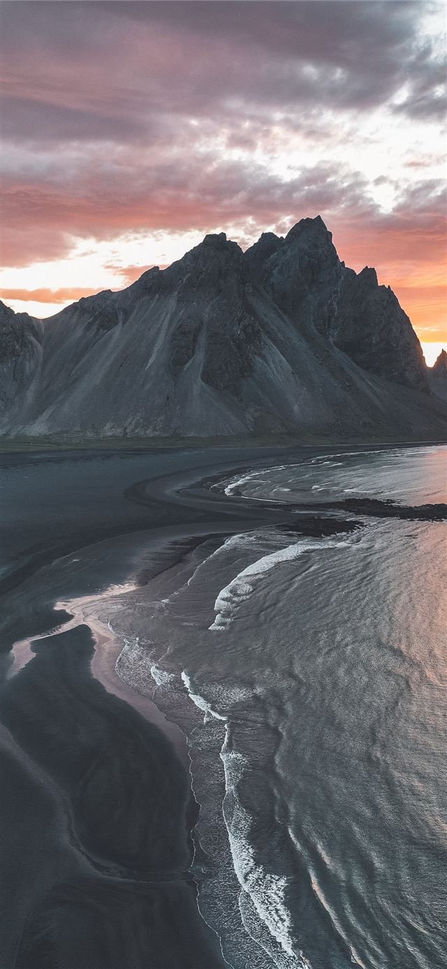 1125x2436 body of water - mountain iPhone 11 Wallpaper