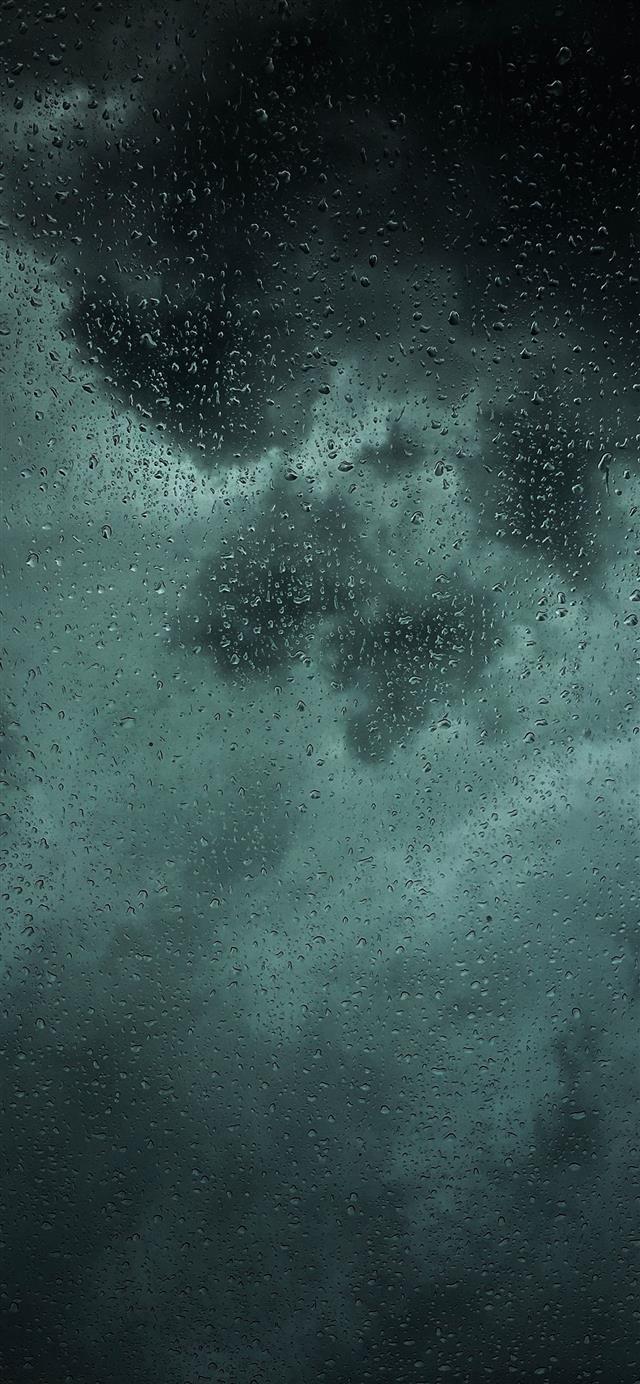 1125x2436 dew drops on glass panel -  iPhone 11 Wallpaper