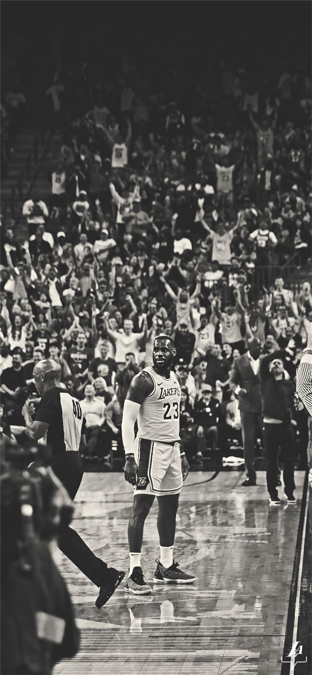 1125x2436 Lakers and Infographics - trends iPhone 11 Wallpaper