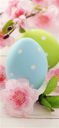 Easter eggs Flowers 5K Celebrations 5569 iPhone 11 wallpaper