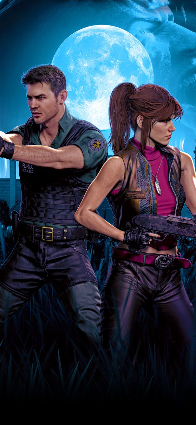 1125x2436 chrisredfield and claireredfield resident evil 4k - resident evil iPhone 11 Wallpaper