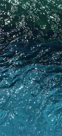 vi43 water wave blue texture ocean pattern iPhone 11 wallpaper